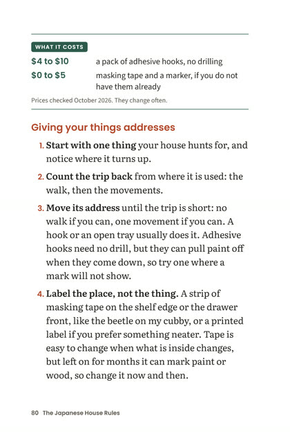 The steps and what they cost (Rule 10)